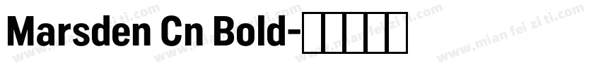 Marsden Cn Bold字体转换